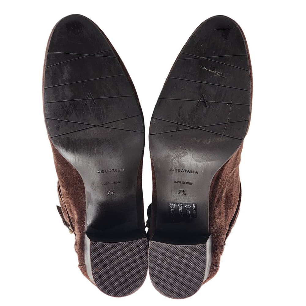 AQUATALIA Francique Brown Suede Weatherproof Ankle Boots & Booties‎ Size 7.5 - Picture 7 of 8